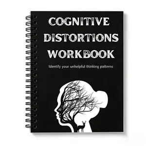 Cognitive Distortion Workbook, Cbt Therapy Guide, Cognitive Behavioral Therapy, Identify and Adjust Negative Thought Patterns, Thinking Patterns, Escape Mental Traps, Self-Improvement Tool, Spiral Coil Notebook