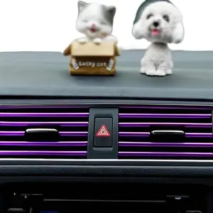 Universal Car U-Shaped Decorative Strip, Air Conditioning Vent Grille Modification Bright Trim, Interior Exterior Upgrade Accessories, Car Interior Accessory, Car Decorations