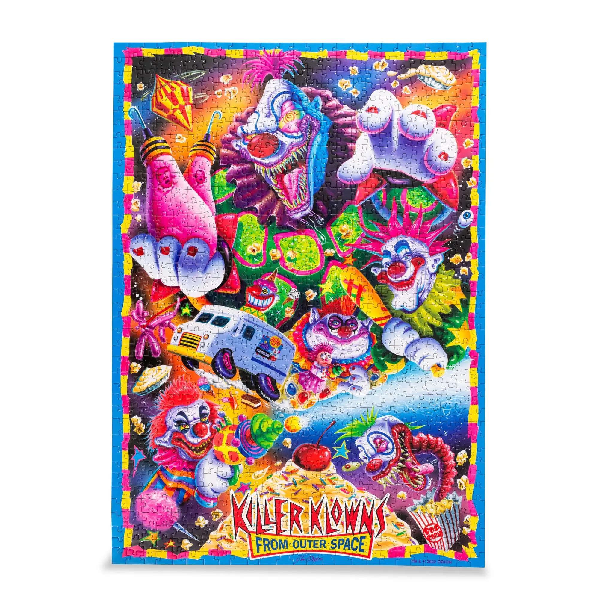 Killer Klowns From Outer Space Clown Theme 1000-Piece Jigsaw Puzzle Game Kit, Toynk Exclusive, Ages 12+, 12 Years Above, Jigsaw Kit