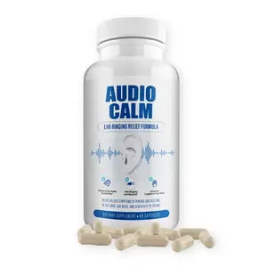 Audio Calm - Tinnitus Relief for Ringing Ears - Ear Health Vitamins - Natural Stop Tinnitus Relief Solution - Rapid Ear Ringing Relief, Buzzing, Clicking and Reduce Ear Noise | 60 Capsules (1)