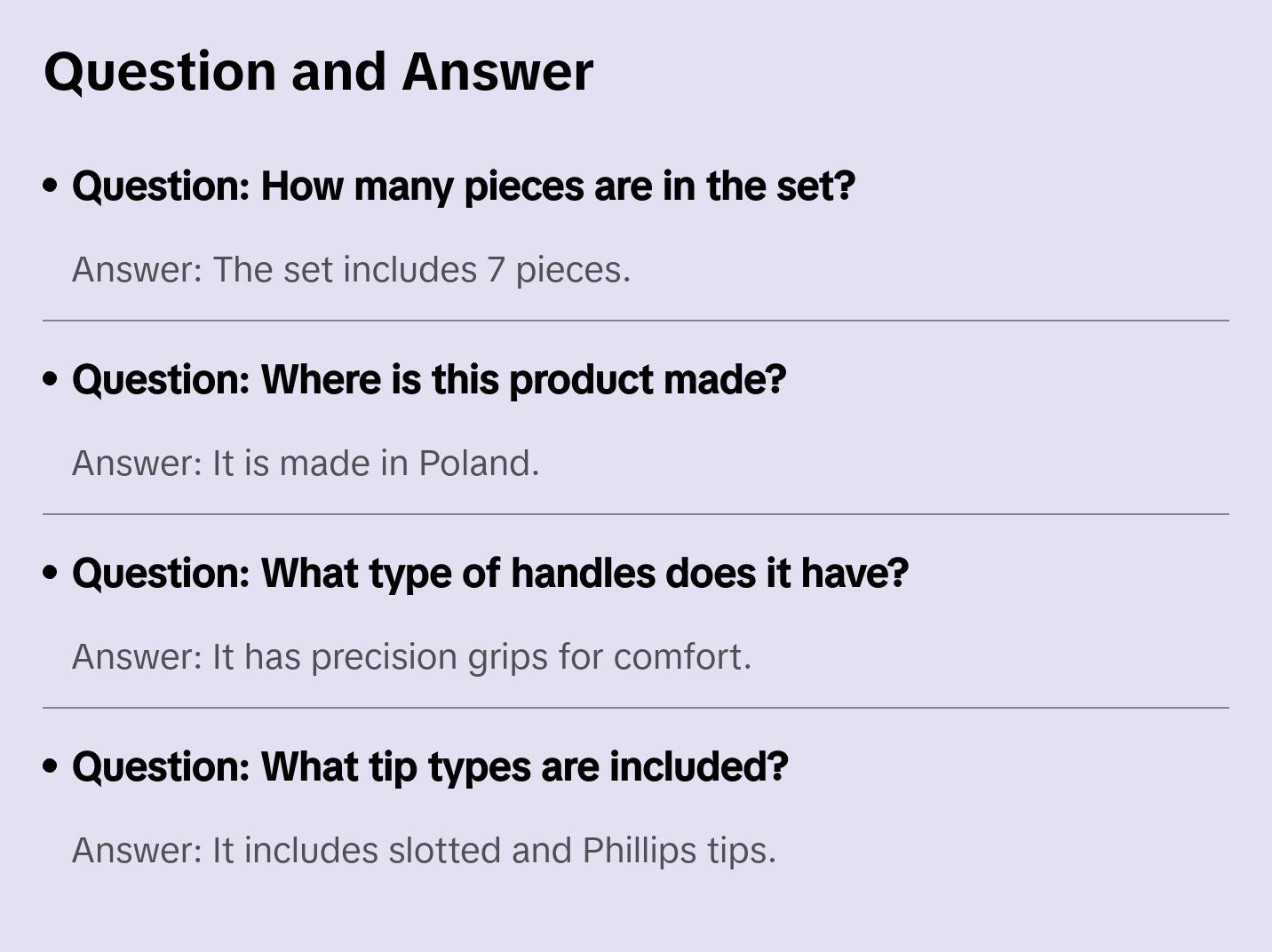 Wiha Tools 26092 7 Piece Precision Slotted and Phillips Screwdriver Set