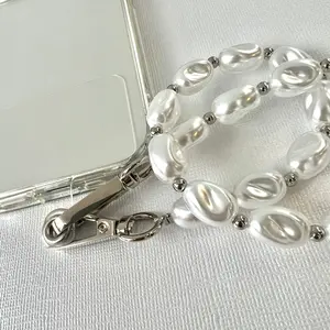 Wristlet Phone Strap I Pearl