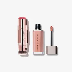 Anastasia Beverly Hills Blushed Lip & Cheek Duo Makeup Set - 3.5g Matte Cosmetic, Lightweight Beauty Essential