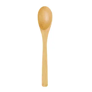 212 MAIN Biodegradable Durable Natural Bamboo Spoons, 250 Pieces 6.3 in Rustic Kitchen Cutlery & Tableware for Eco-Conscious Home Use, Events