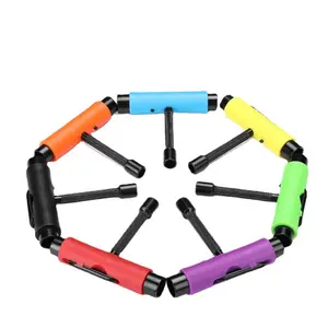 Multi-Color Skateboard Tool T-Wrench, Durable Multifunctional Multi-Purpose Hand Tool for Skaters & DIY Projects, Essential Equipment for Skateboards