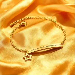 Free Gift with One Minute with God for Men:  “No Dejes Que Los Días Difíciles Ganen” Bracelet – Inspirational Spanish Engraved Jewelry