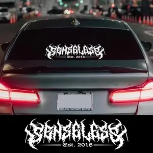 2026 New Car Window Banner Sticker Senseless Rear Windshield Racing Vinyl Decals Truck Door Waterproof Exterior Graphics Auto Accessories For Your Cars