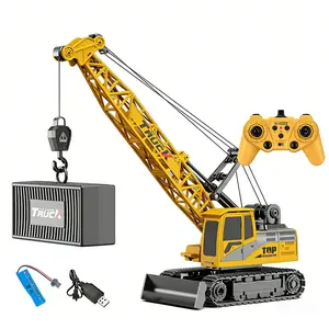 2.4Ghz Remote Control Crane Toy, 680° Rotating Truck 9CH/11CH Kids Construction Engineering Car Toys for Boys Birthday Gifts