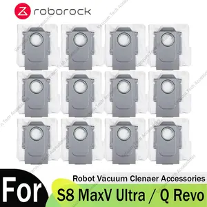 Roborock S8 MaxV Ultra / Q Revo / Q Revo MaxV / Q Revo S / Q Revo Pro / Qrevo Curv / Saros 10 Robot Vacuum Dust Bags Accessories