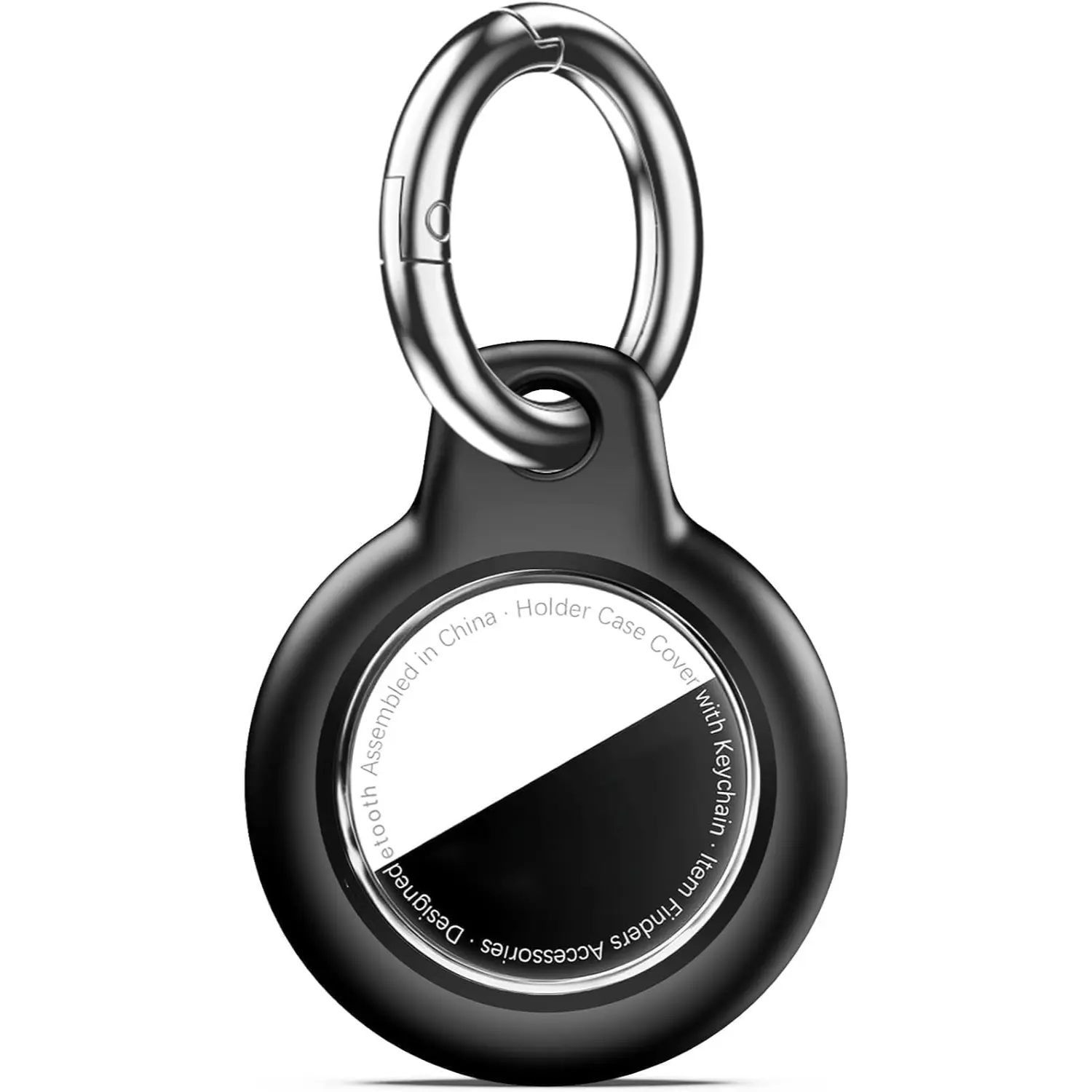 Apple AirTag Keychain Holder Compatible with 1st & 2nd Gen, Waterproof Hard Shell Protective Case with Metal Keyring, Anti Scratch Durable AirTag Cover for Keys, Car Key Fob, Luggage and Bags Secure Tracker Holder