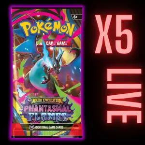 Phantasmal Flames Booster Pack x 5 (LIVE)