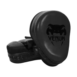 Venum Focus Mitts Cellular 2.0 Matte/Black Pair - High Density Foam Design with Curved Palm and Unique Cellular Coating for Agility and Comfort