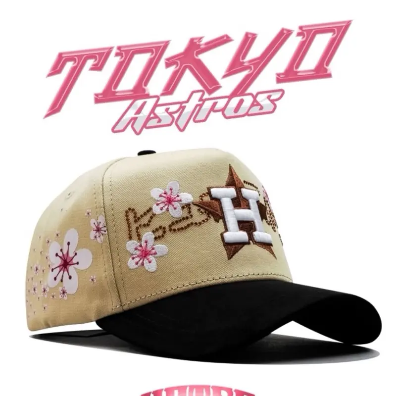 Cap “Astros Tokio”, Beige/Pink, “MzHats”.