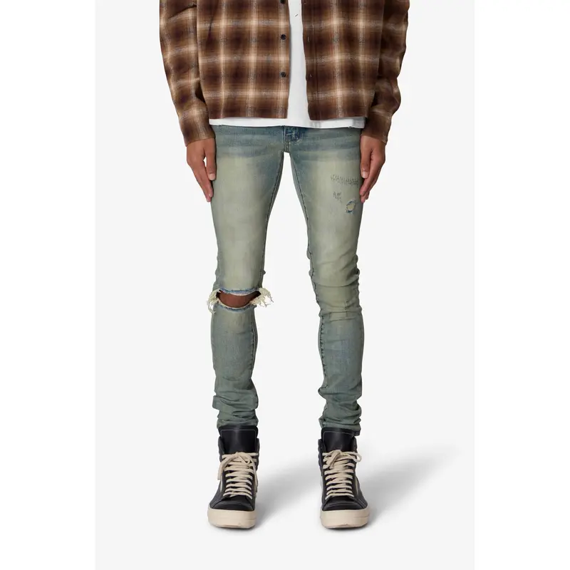X721 Dusted Skinny Denim - 4th Day Sun Washed Blue