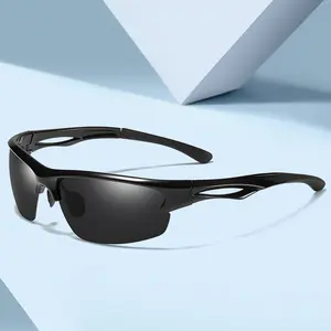 Sports Sunglasses Lightweight Portable Outdoor Essential Fashion Versatile Unisex Red Gradient Lenses for All Weather