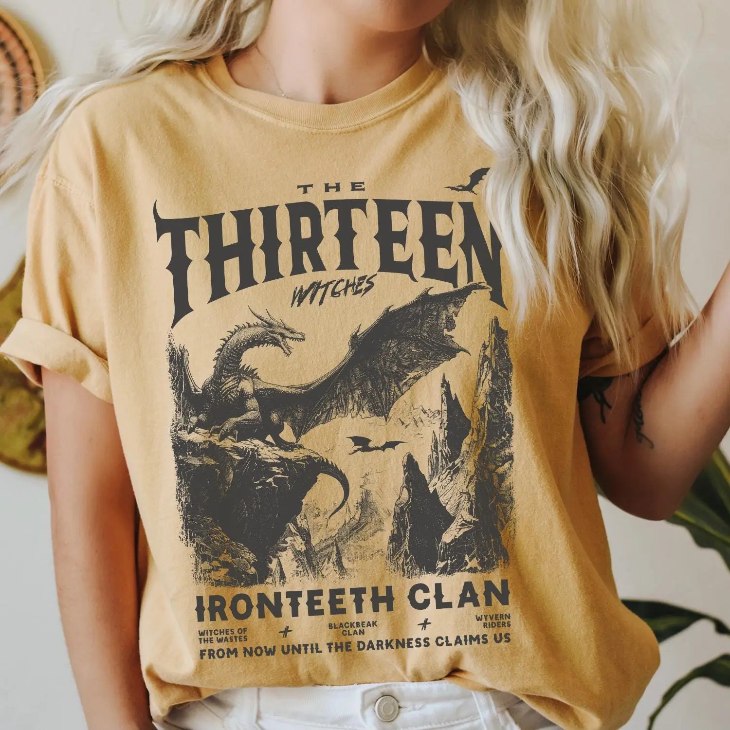 The Thirteen Shirt, Throne Of Glass T-Shirt Manon Blackbeak Ironteeth Witches Dorian Haviliard SJM Merch Terrasen Bookish Shirt Booktok Tee