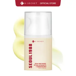 [KSECRET Official] SEOUL 1988 Retinal Cream – Formulated with Advanced Retinal Liposome 1% | Daily Retinal Care for Fine Lines & Smoother skin | Korean Skincare