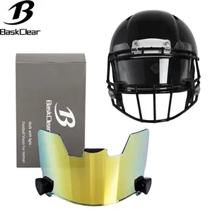 Clear Football Visor,Football Visors for Helmet,Football Helmet Visor Fits Adult & Youth Football Helmets, Anti-Fog, Scratch Resistant Clear Visor Football Face Shield
