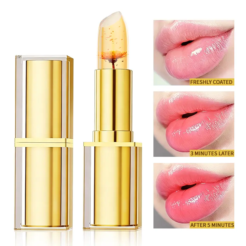 Transferproof Color Changing Lipstick,Gold Crystal Ph Color-Changing Lipstick 24 Hours Long Lasting & Moisturizing Lip Gloss,Colors Changings Lipsticks For Older Women,back to school,back to school haul