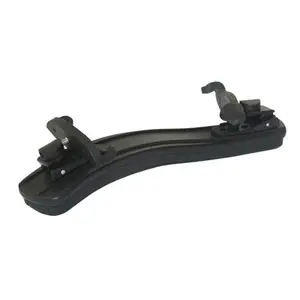 Flower Dance Adjustable Height & Angle Violin Shoulder Rest with Comfortable Padding, Black, for 3/4 & 4/4 Size Violins, Includes Cable, Guitar Learning Tool & Guitar Stand Rack