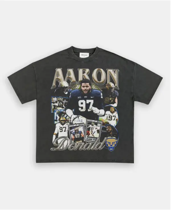 AARON DONALD -PITT TEE, Retro Football Shirt ,Football Shirt Christmas Gift Unisex, Football 90s Vintage Fan Gift,football American Graphic Vintage, Gift For women And Man Unisex T-shirt
