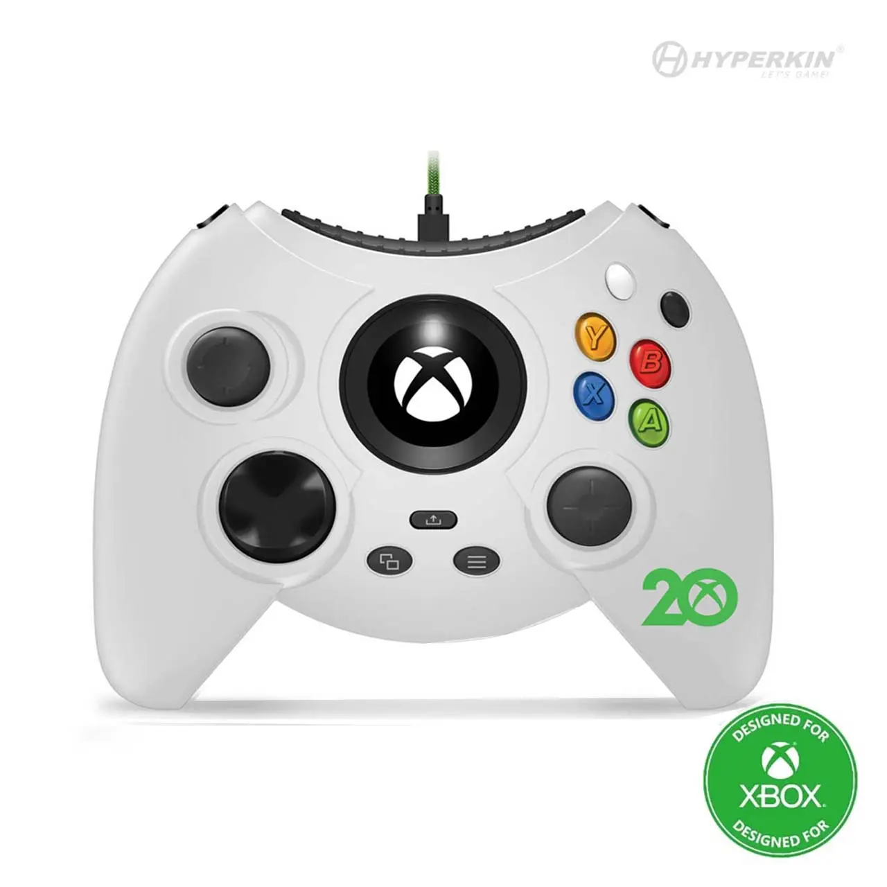 Hyperkin Duke Wired Controller for XBOX Series X|S/XBOX One/Windows 10/11 with 3.5 Headphone Jack, USB C, Vibration, Plug n Play Button