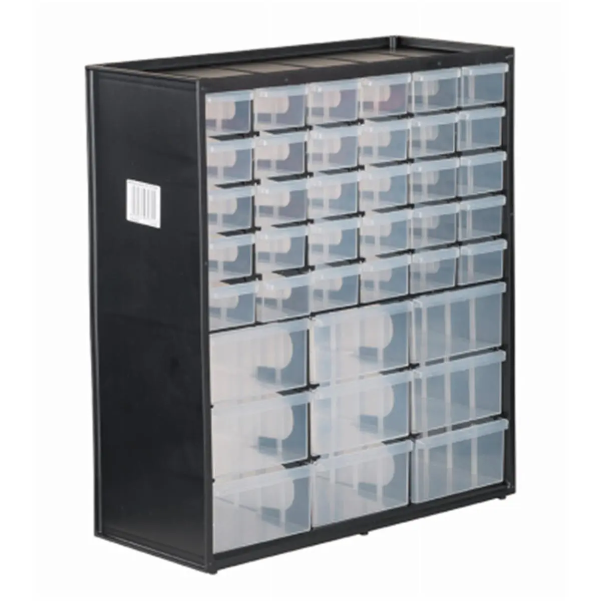 212 MAIN 39-Piece Mixed Drawer Bin System - Stackable Home Organizer Storage, Durable Plastic Organizers with Wall Racks, Multi-Size Removable Decorative Compartments for Nursery, Dorm Room, Tool Organization