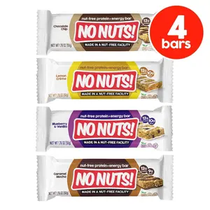 No Nuts! 4-Pack Sampler - Chocolate Chip, Cinnamon Roll, Blueberry & Vanilla and Caramel Mocha