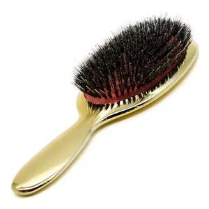Anti-static Hair Brush Paddle Massage Hair Extension Brush Professional Detangle Natural Bristle Cushion Nylon Brush Comb for Long Thick Wavy Hair
