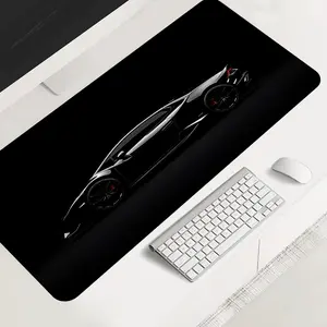 Extra large cool racing mouse pad, sleek automotive design, high-speed theme, anti-slip rubber lock edge high-definition printing, suitable for computers, laptops, offices, homes, schools, as a gift for family and friends, Gaming Mouse Pad