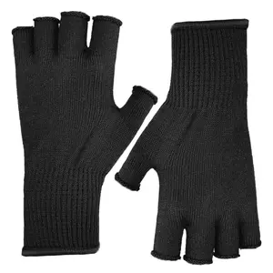 Evridwear Merino Wool Fingerless Knit Touchscreen Gloves Mitten Keep Hands Warm