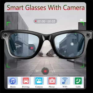 4K HD Smart Glasses AI GPT Camera BT&WIFI Call 270mAh Voice Assistant Simultaneous Interpretation Identify Objects Memory 4GB Storage 32M Pixels