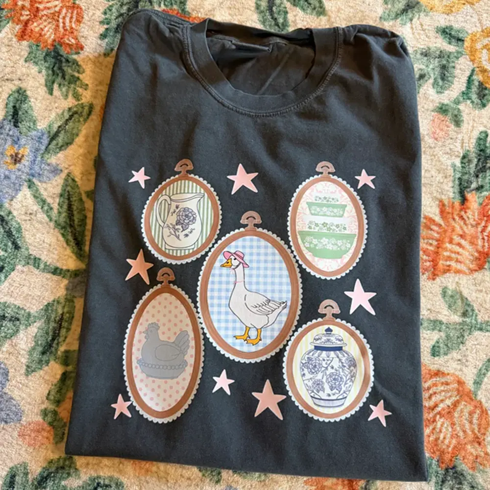 Thrifty Collage T-shirt, Vintage Collage Graphic Tee, Retro Thrift Style Shirt, Unique Patchwork Design, Upcycled Art Shirt, Gift for Thrift Store Lovers, Nostalgic Apparel