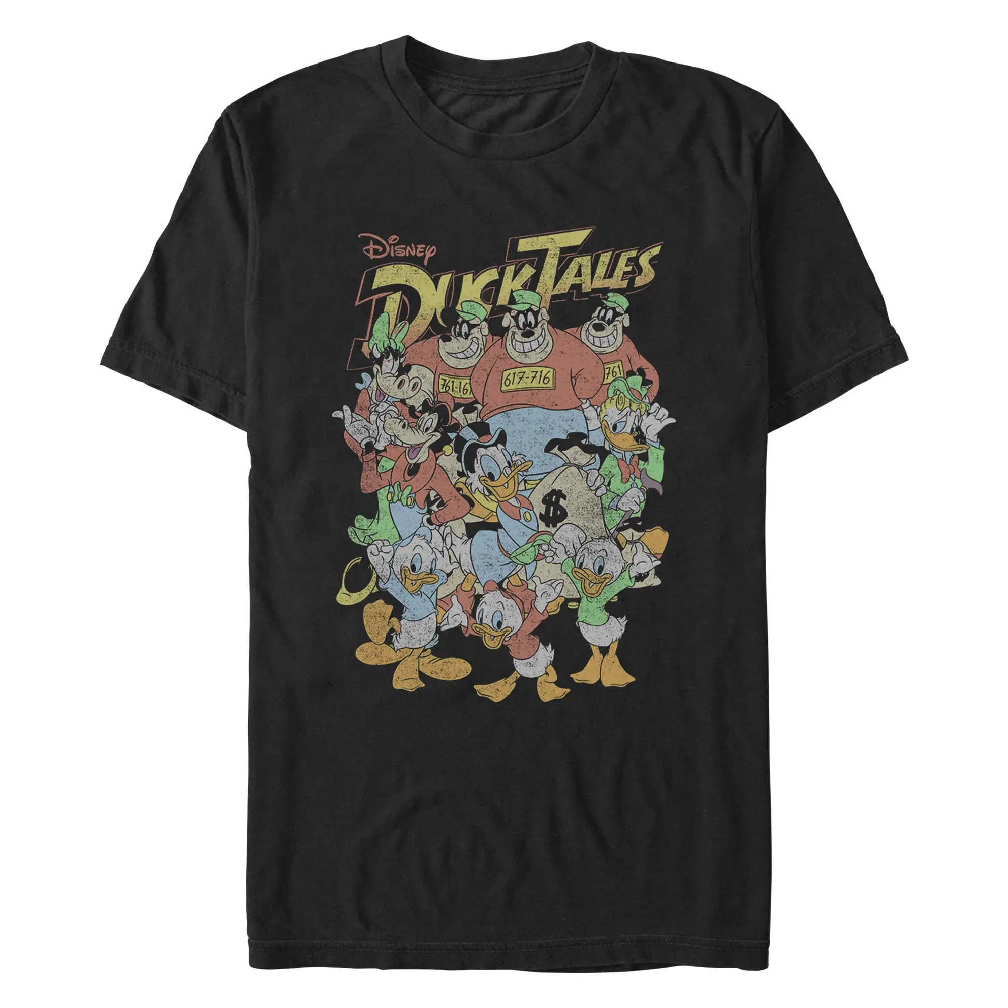 Men's DuckTales Distressed Group Shot T-Shirt