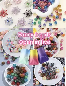 Fancy beads perfect for DIY pens and keychains- open in live