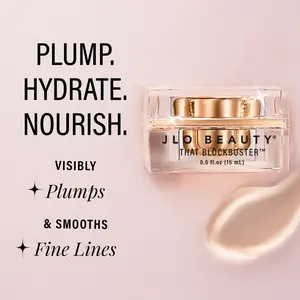 JLO BEAUTY That Blockbuster - Face Moisturizer, Hydrating Hyaluronic Acid Face Cream with Peptides, Plumps, Nourishes, Hydrates, Skin Care to Help Visibly Smooth & Supports Fine Lines & Wrinkles | 0.5 fl.oz - 1.7 fl.oz