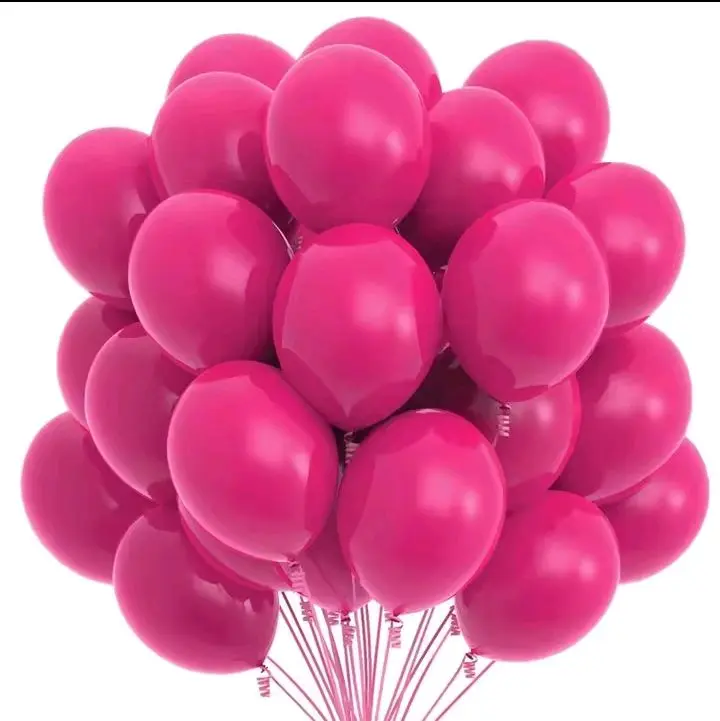 25 12IN PINK BALLOONS