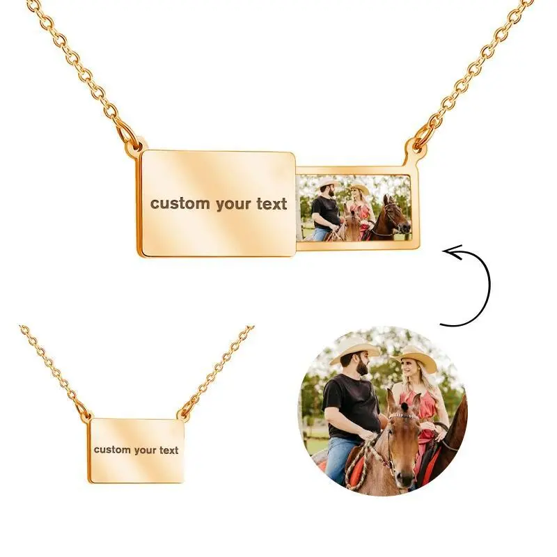 Personalized Envelope Necklace for Women, Trendy Stainless Steel Charm Jewelry with Pull-out Letter, Valentine's Day Gift, Fashionable Jewelry, Trendy Charm Necklaces, Stainless Steel Necklaces