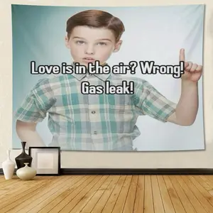 Funny Babe Cave Meme Gibby Man Cave Wall Flag |     Meme Tapestry for Bedroom, Youth Dormitory, Living Room, Wall Decoration,3x5 Ft