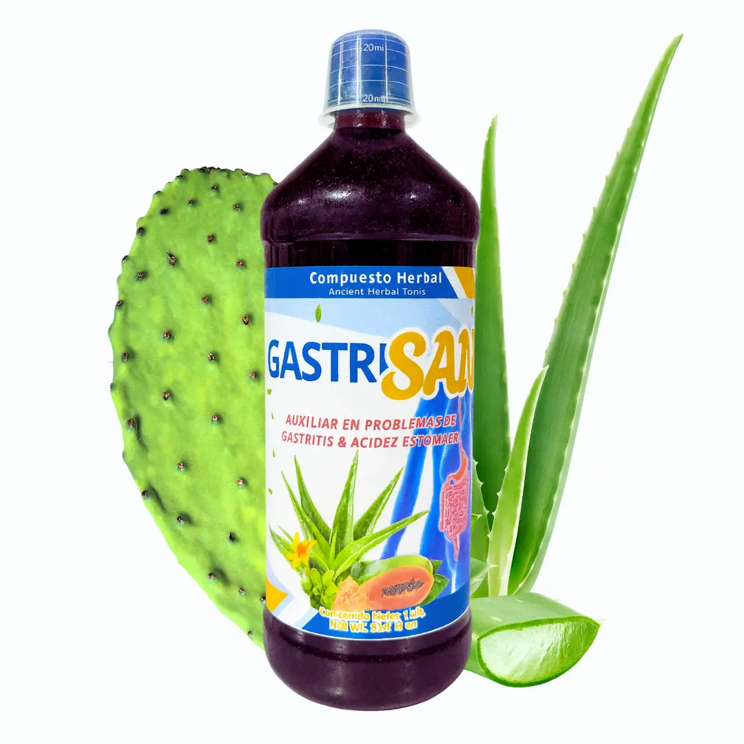 New GastriSan Viral Tonic - Papaya, Sabila (Aloe), Nopal Cactus, Fenogreco, Arnica - Traditional Nature Healthy Drink Beverage with Digestive Support - 1L (33.3Fl Oz) Herbal Fitness Supplement