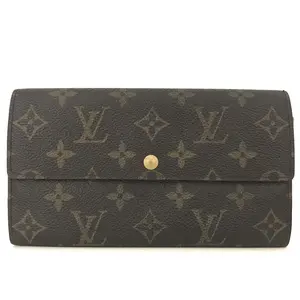 Pre-owned Louis Vuitton canvas Small Leather Goods $720 1995 Monogram Sarah Wallet CA0975