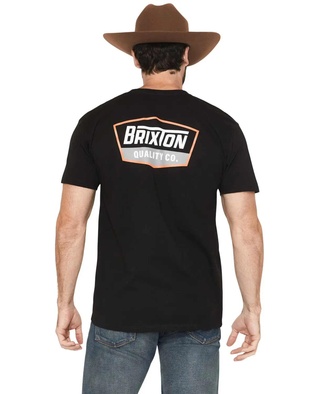 Brixton Men's Men'S Oath V Short Sleeve Graphic T-Shirt - 17482-Blcow