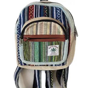 Mini himalayan pure Hemp+cotton backpack THC Free