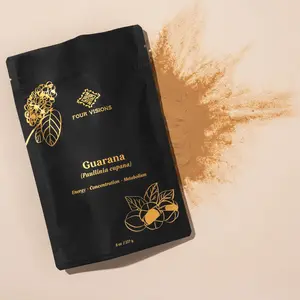 Guarana Powder – Natural Energy Booster & Focus Supplement for Cognitive Support, Daily Energy, Concentration & Brain Health | Four Visions