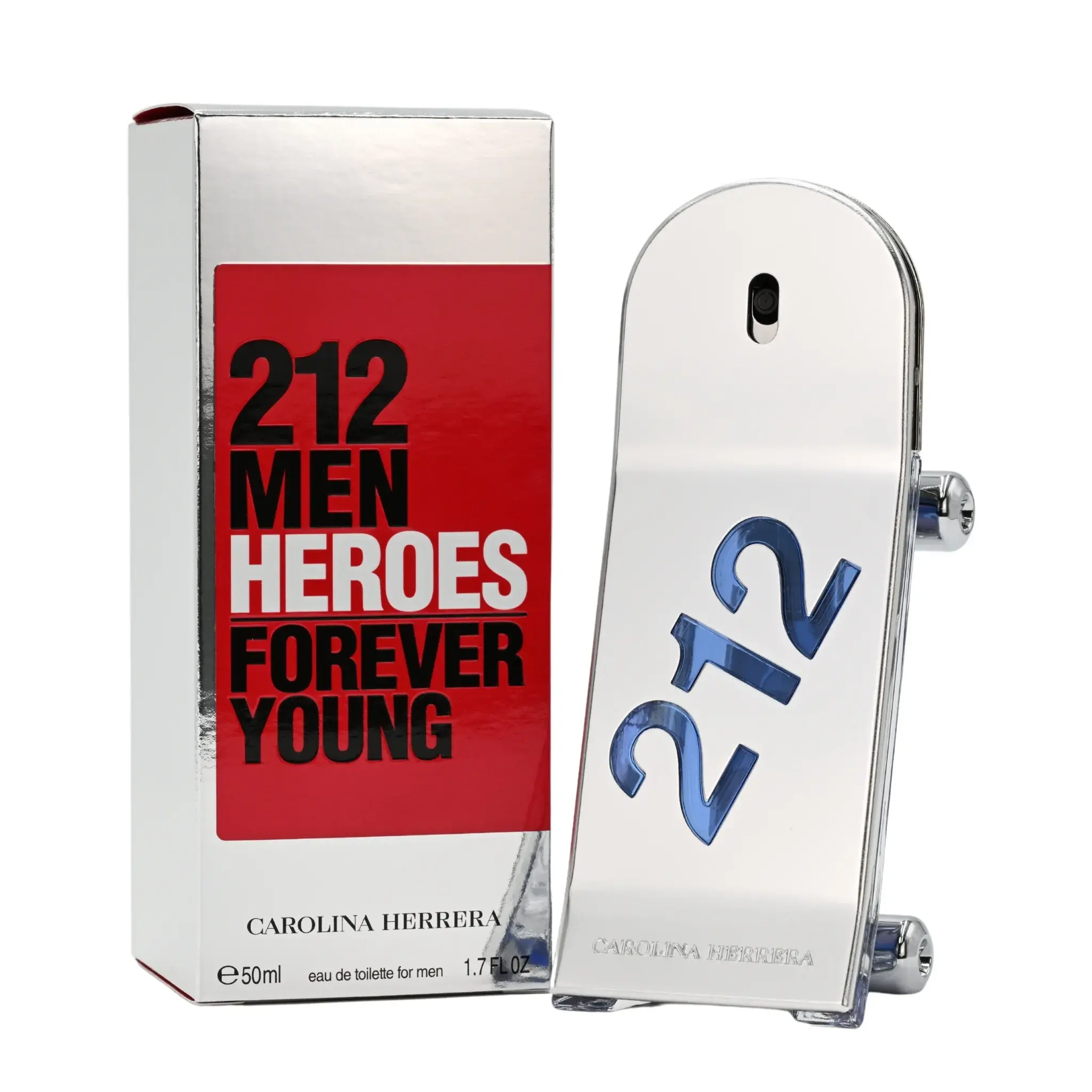 Men's Cologne, 212 Heroes Forever Young Eau de Toilette (EDT) Spray with a Fresh Citrus, Sage, and Leather Scent - Cool Gifts for Guys, Vegan, Youth, Male Wear, Ginger, Spray Bottle