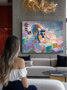 Art Print Museum Quality Paper Wall Decor Unframed Colorful Animal Cute Animal Wildlife Art Home Decor Dreamy Aesthetic Art Print Animal Painting Whimsical Art Modern Art Aesthetic Room Decor Unique Art Print Gift Ideas Animal Lover Wall Piece