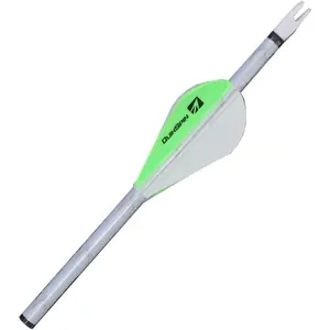 Quikfletch Quikspin 2" 4-Vanes Stabilizing Fletching for Increased Accuracy of Compound Bow Arrows & Crossbow Bolts - 6 Pack