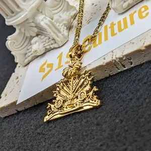 Haiti Emblem Necklace - Pendant Jewelry Charm Bracelets