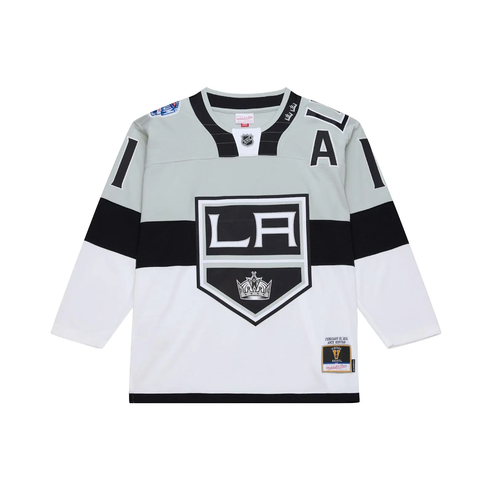Anze Kopitar Los Angeles Kings 2015 Gray Stadium Series Power Play Jersey NHL Throwback Hockey Fan Gear Mitchell & Ness