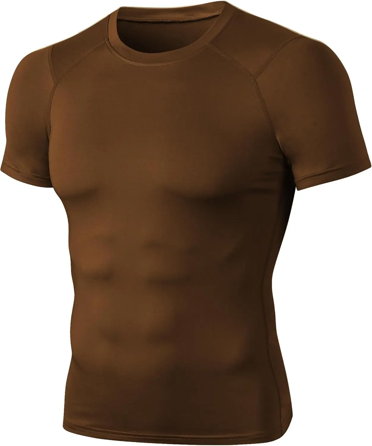 Men's Compression Shirt Short Sleeve Cool Dry Workout Athletic T-Shirts Sports Undershirt Performance Compression Tops(Gift)
